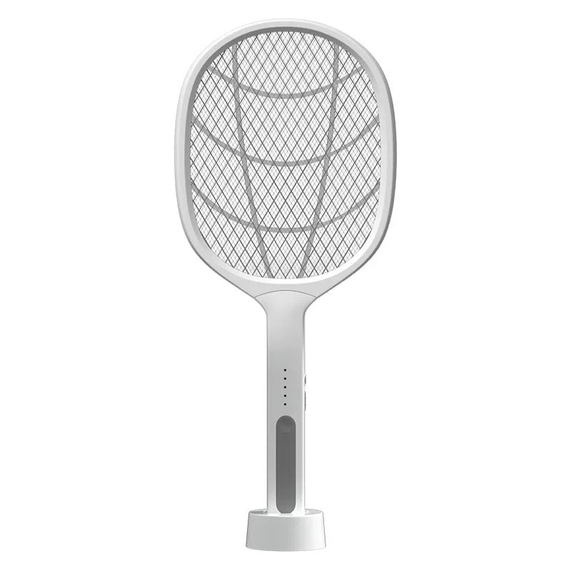 2-in-1 Mosquito Racket with UV Light – Rechargeable Electric Bug Zapper with Stand