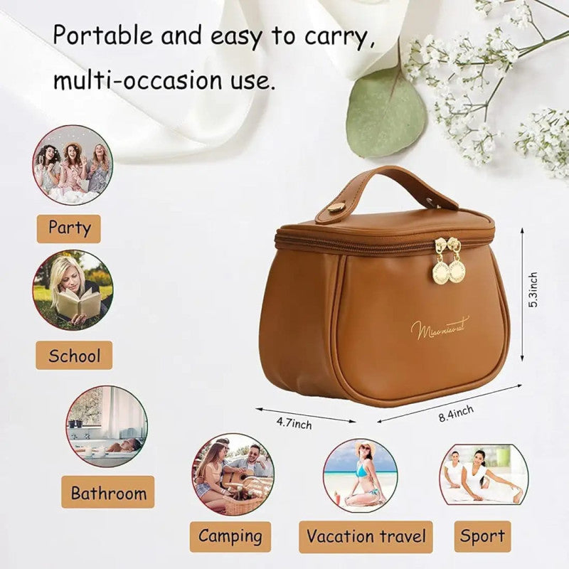 Portable makeup pouch feminine large size