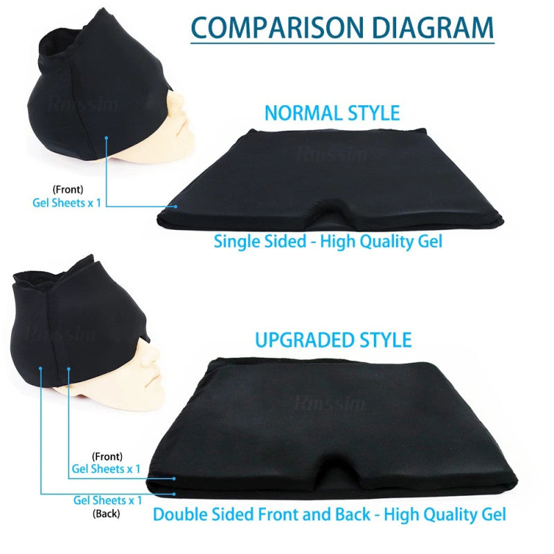 Hot & Cold Therapy Ice Cap – Gel Headache Relief Mask | Migraine Relief & Stress Cooling Cap
