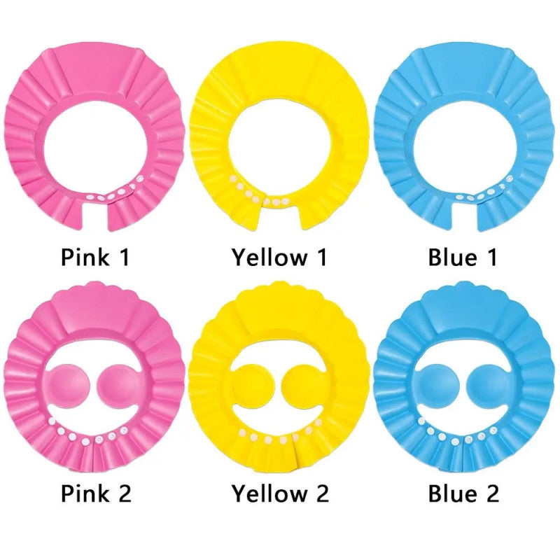 Kids Shower Cap – Adjustable Baby Bath Shampoo Shield Hat