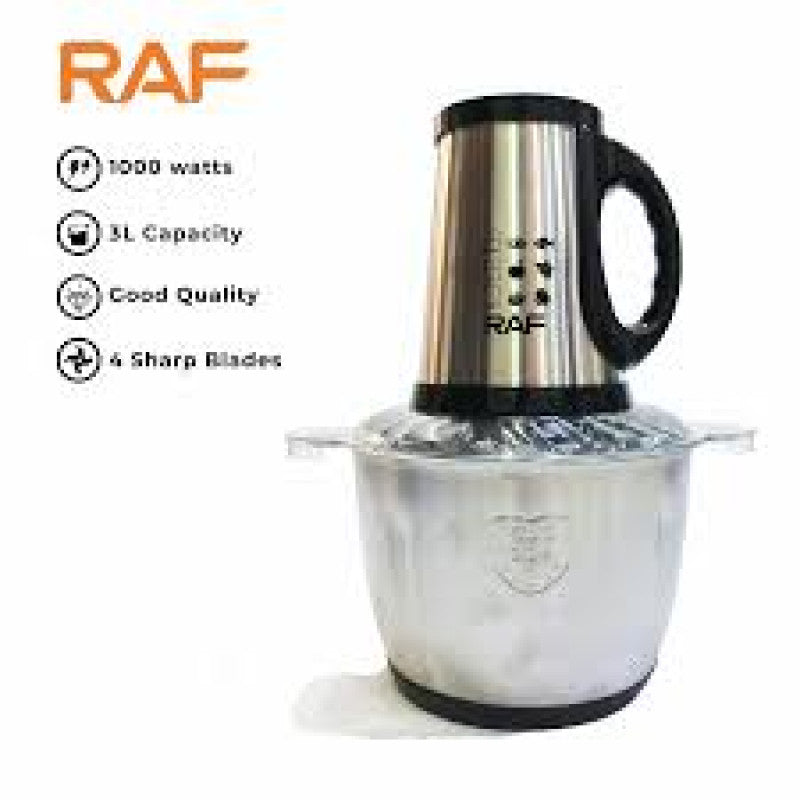 RAF Food Chopper 3L R7032 – Electric Meat & Vegetable Chopper | Powerful Kitchen Processor