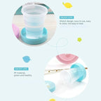 Magic Glass – Collapsible Foldable Kids Cup with Lid (Portable & Cute Design)