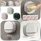 Luxury Wall Mounted Soap Dish – Self Adhesive Waterproof Soap Holder for Bathroom