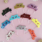 Happy Birthday Cake Topper – Glitter Letter Party Cake Decoration