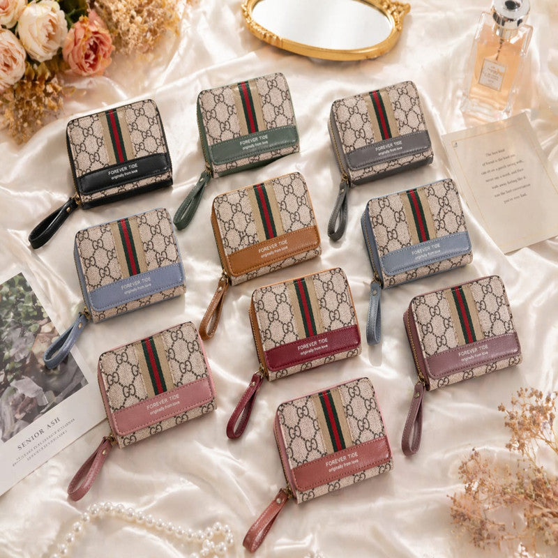 Women’s Zipper Wallet – Compact Multi Card Holder & Coin Pocket Wallet for Ladies