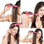 Nova 2 in 1 Hair Straightener & Curler – Professional Styling Iron (Fast Heat, Ceramic Plates)