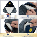 Triangle 360° Mop Refill Pad – Microfiber Replacement Head for Corner Mop