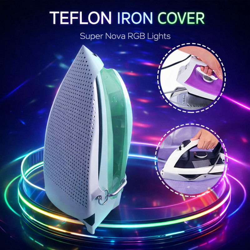 Teflon Iron Cover Protector – Heat Resistant Non-Stick Iron Shoe Cover for Steam & Dry Irons