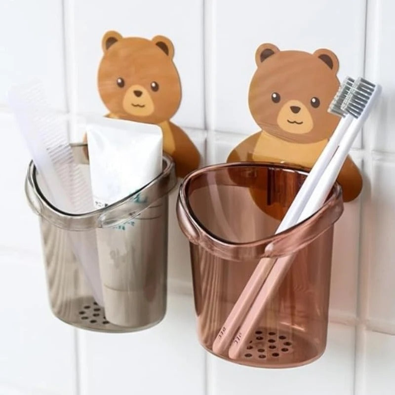 Wall Mounted Bear Holder – Cute & Durable Organizer for Home Use