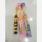 Pack of 2 Bumblebee Kids Toothbrush with Suction Cup – Soft Bristles Cartoon Brush for Children