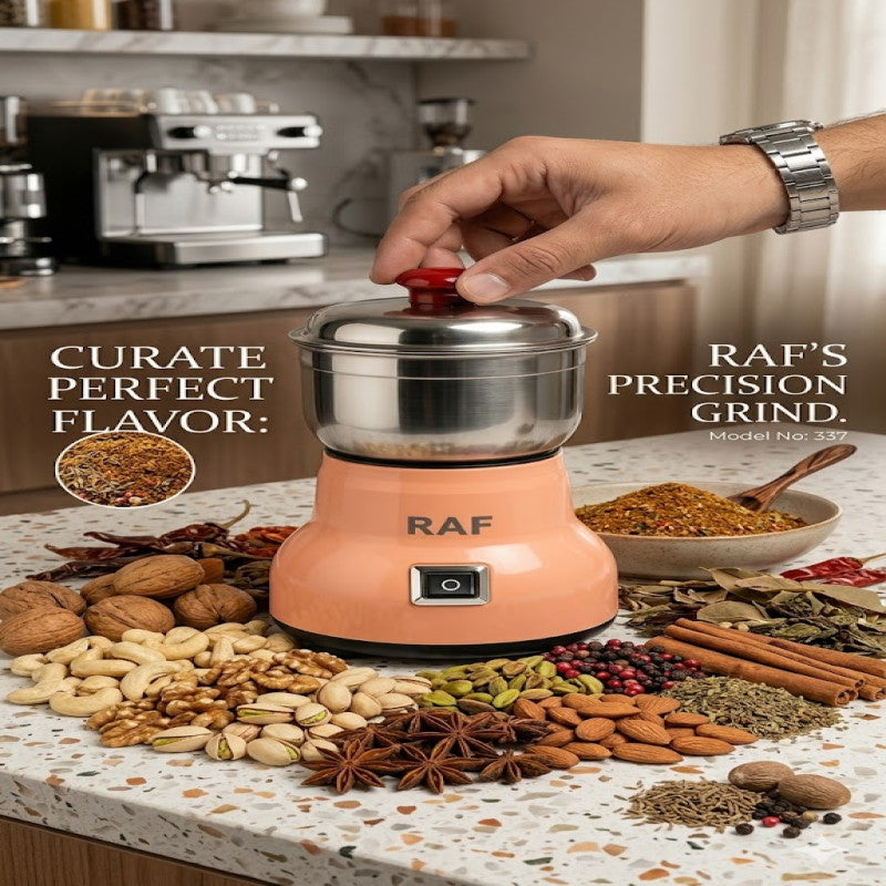 RAF Electric Multifunction Grinder – High Speed Stainless Steel Coffee & Spice Grinder