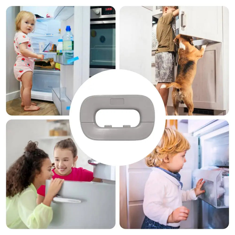 Fridge Lock – Child Safety Refrigerator Lock | Strong Adhesive No Drill Lock for Fridge