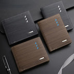 Premium RFID Men’s Leather Wallet – Korean Style Short Bifold Wallet for Men