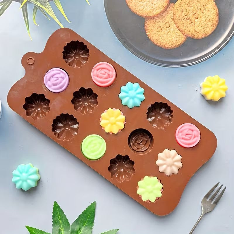 Multi Design Food Grade Silicone Chocolate Mold – Non-Stick Candy & Baking Mould