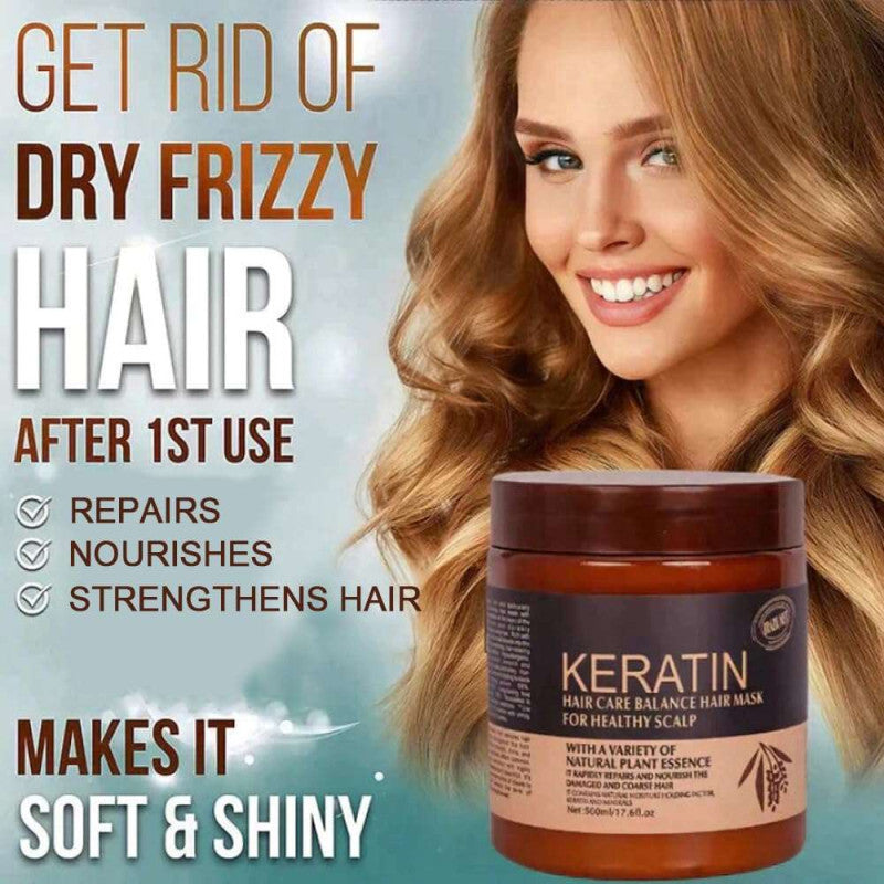 Keratin Hair Mask – Deep Repair Treatment | Smooth, Frizz-Free & Shiny Hair