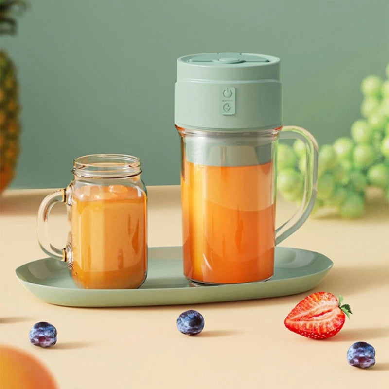 Portable Crusher Juicer Blender – Rechargeable Smoothie Maker Bottle (USB)