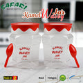 Kamel Wavey Jar 700gm (Pack of 2) – BPA Free Storage Jar with Spoon