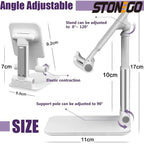Adjustable Mobile Stand – Foldable Desk Phone Holder with Anti-Slip Base