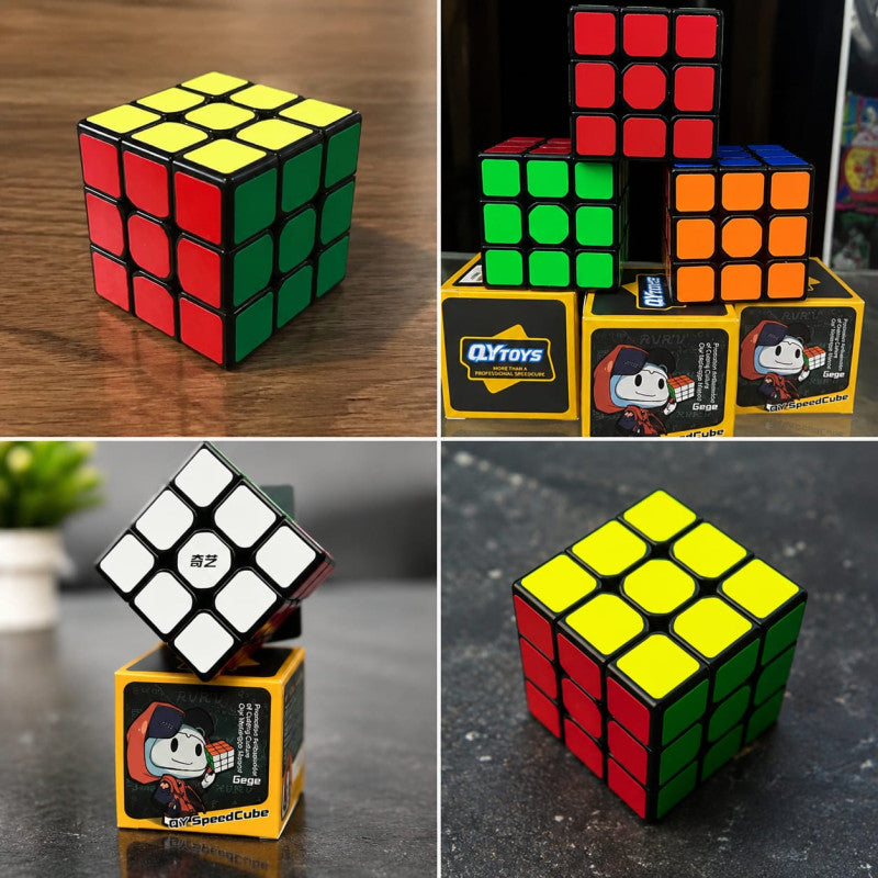 QY Toys Sail W 3×3 Speed Cube – Magic Puzzle Rubik's Cube Toy