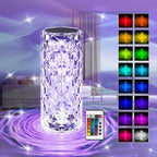 Crystal RGB Touch Lamp – Diamond LED Night Light with Remote (Multicolor Ambient Lamp)