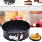 Set of 3 Non-Stick Springform Cake Pan Set – Round Baking Moulds