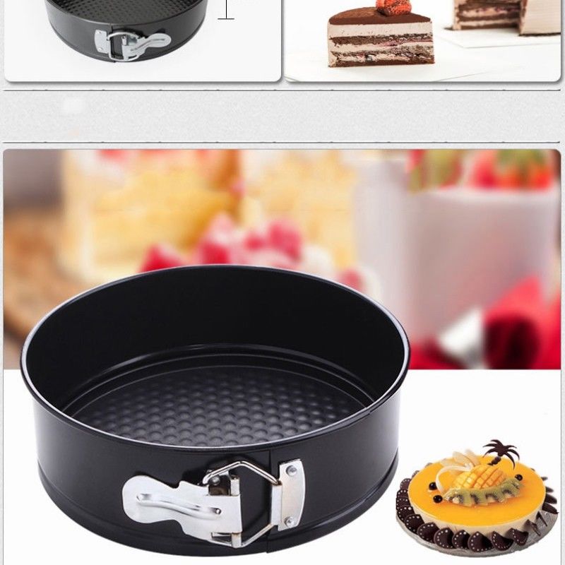 Set of 3 Non-Stick Springform Cake Pan Set – Round Baking Moulds