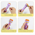 Mini Projector for Kids Flashlight Torch