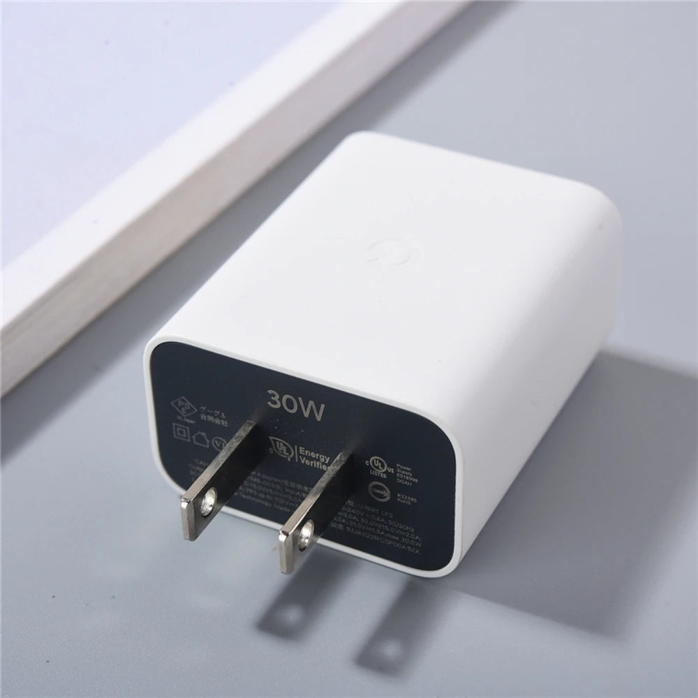 Google 30W USB-C Fast Charger – Original PD 3.0 Type-C Power Adapter