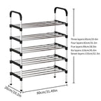 5 Layer Shoe Rack – Durable Multi-Tier Shoe Organizer for Home (Space Saving)