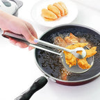 Frying Tong 2 in 1 Kitchen Sifter Strainer Tongs