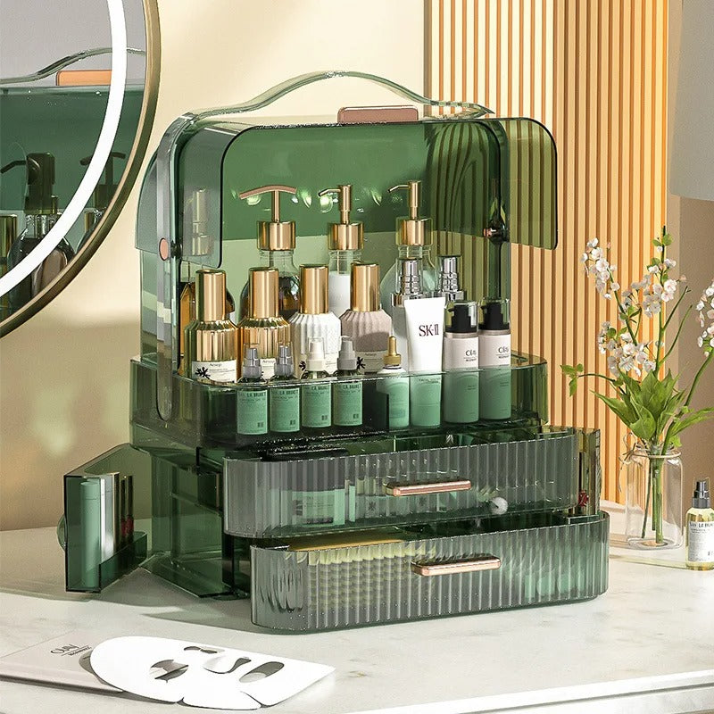 Transparent Cosmetic & Makeup Organizer – Multi Layer Storage Box with Drawers