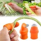 Silicone Finger Vegetable Peeler & Thumb Knife – Safe Kitchen Cutting Protector