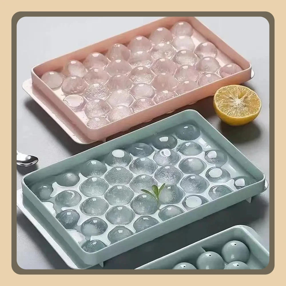 Pack of 2 Ice Cube Tray (Large) – Big Size Plastic Ice Tray with Easy Release Design