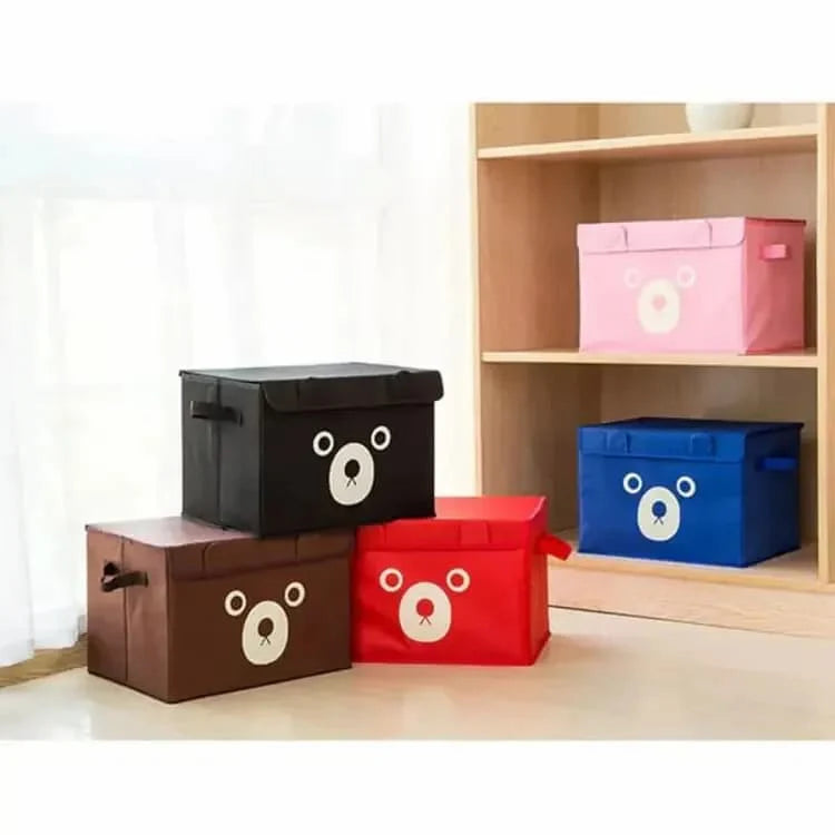 Pack of 2 Panda Storage Box – Foldable Clothes & Toy Organizer with Lid