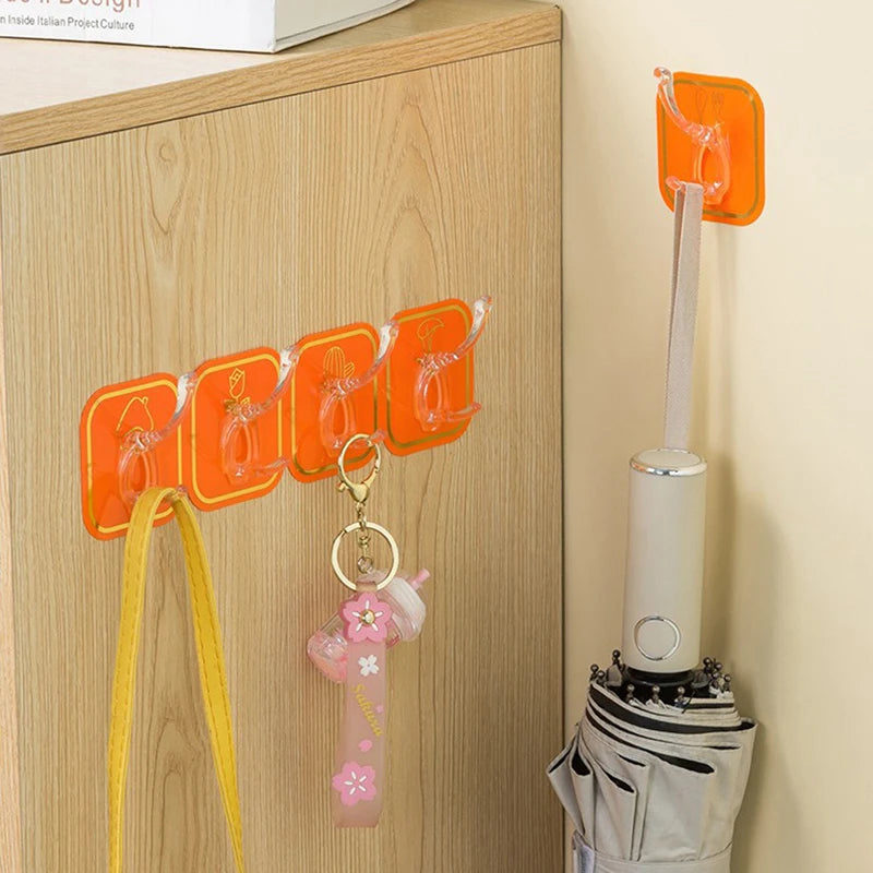Wall Mounted 6 Hooks Coat Hanger