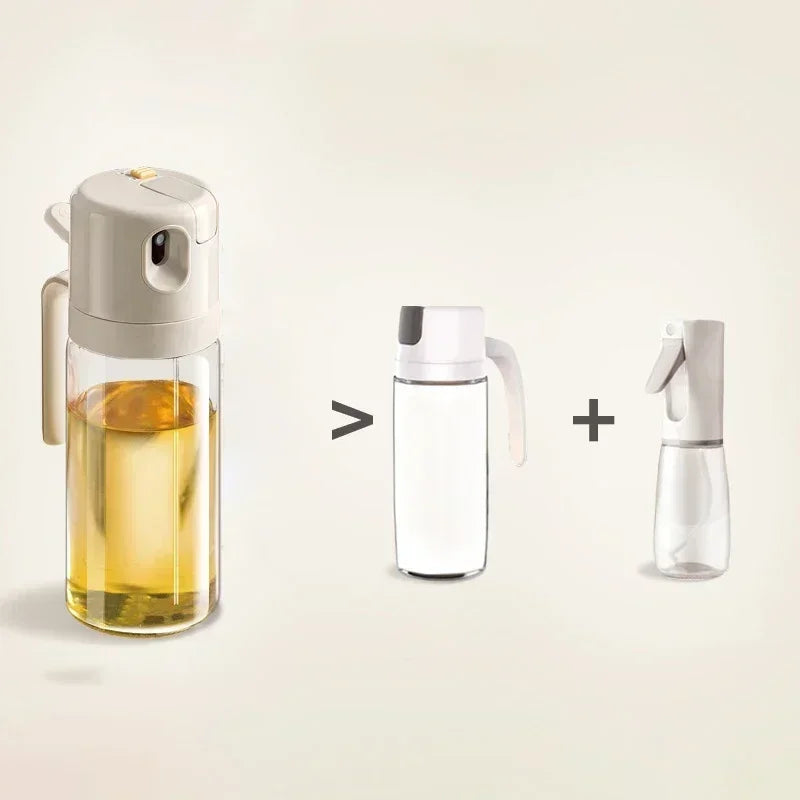 2-in-1 Oil Dispenser Bottle – Spray & Pour Kitchen Oil Sprayer