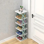 5 Layer X Shape Shoe Rack – Stylish Multi-Tier Space Saving Shoe Organizer