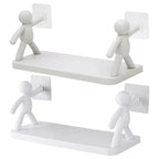 Floating Wall Shelf for Bedroom – Modern Storage Rack (No Drill, Space Saving Design)