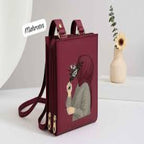 3 Zipper Luxury Cross Body Purse Wallet