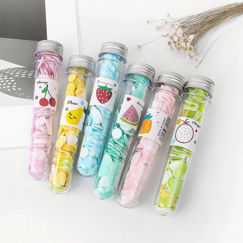 Flower Paper Soap Tube – Portable Travel Hand Wash Sheets 🌸✨