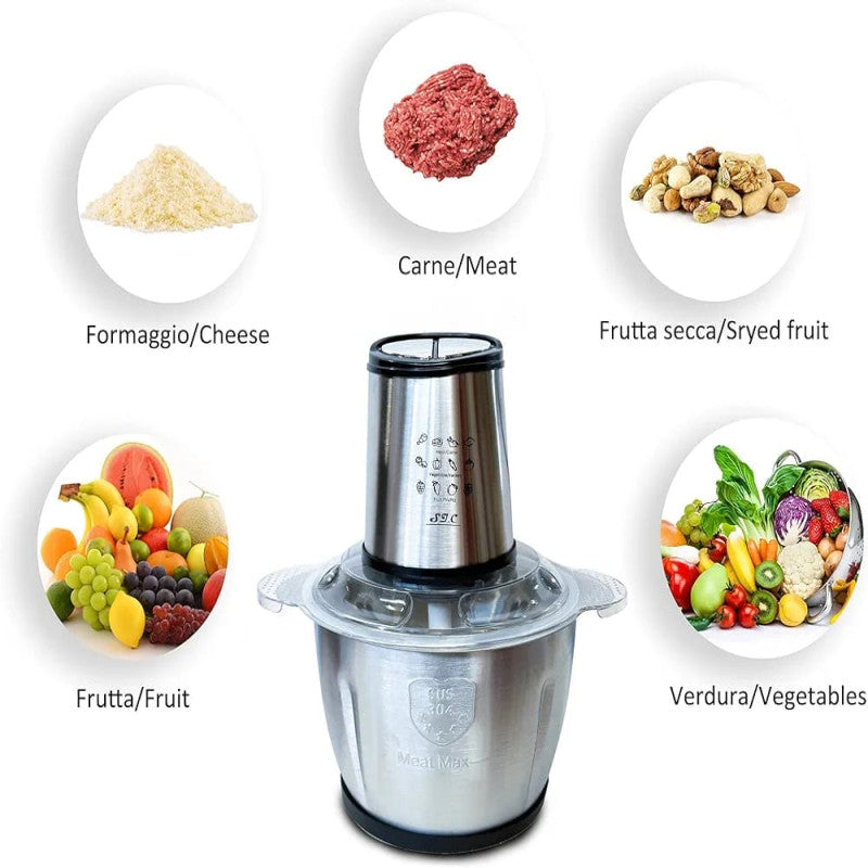 Kenwood Electric Kitchen Chopper KE-304 – 6 Blade Stainless Steel Food Processor