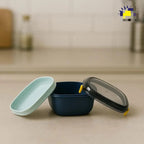 Square Airtight Lunch Box with Spoon – 700ml Leak-Proof Food Storage Container