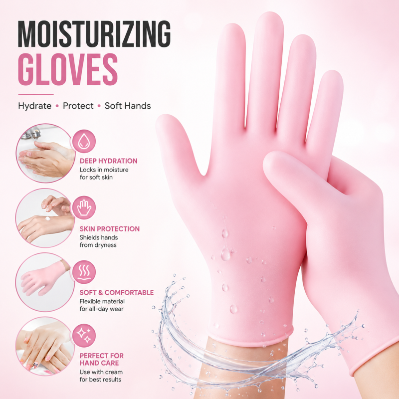 Silicone Gel Moisturizing Gloves