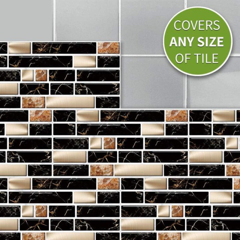 Pack of 24 Waterproof Smart Self Adhesive Tile Stickers