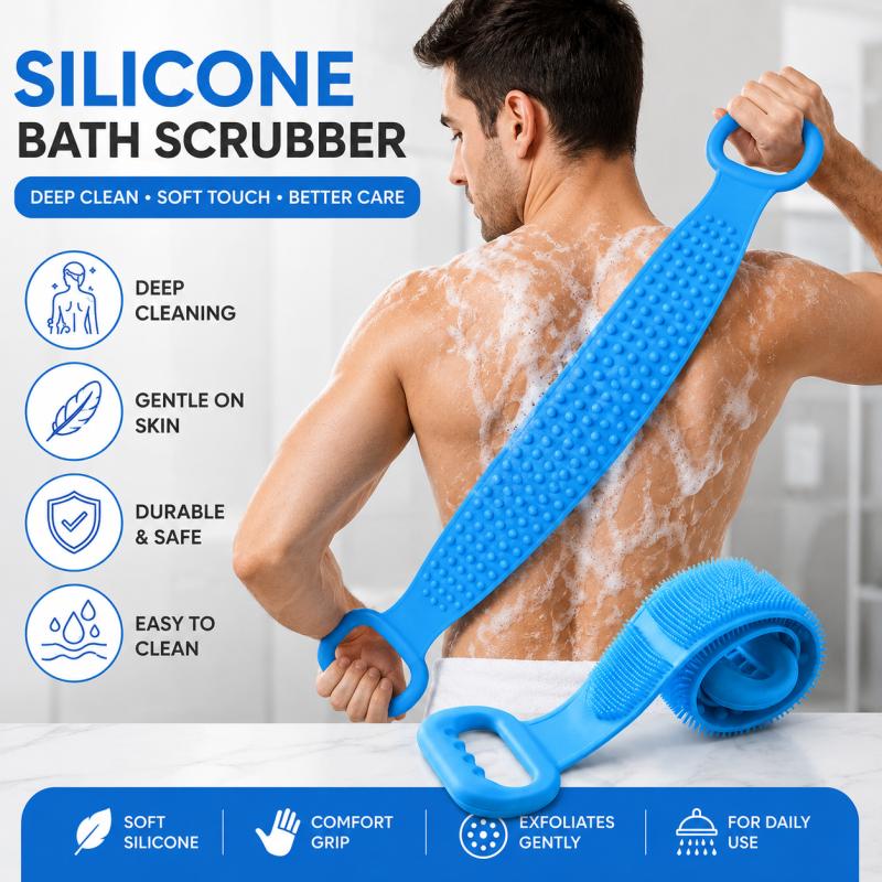Premium Quality Silicon Double Sided Bath Scrubber Belt