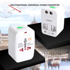 Universal Travel Adapter with USB Charging Ports – Worldwide Plug Converter | Fast Charging Multi Plug