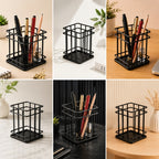 Multipurpose Geometric Storage Holder – Metal Desk Organizer for Office & Home