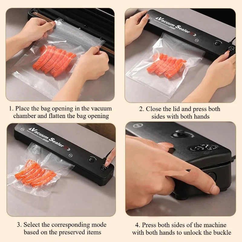 Vacuum Sealer Machine – Automatic Food Saver | Fresh Storage Sealing
