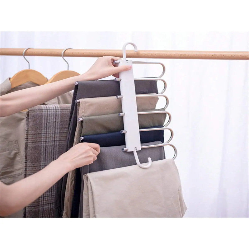Pack of 2 Pant Hanger For Clothes Organizer