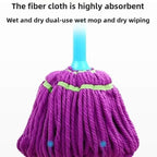 Twist Mop Wring-Out – Hand Press Floor Cleaning Mop with Super Absorbent Head
